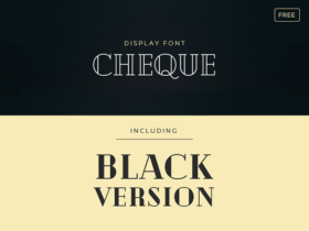 Cheque: A free font with vintage look