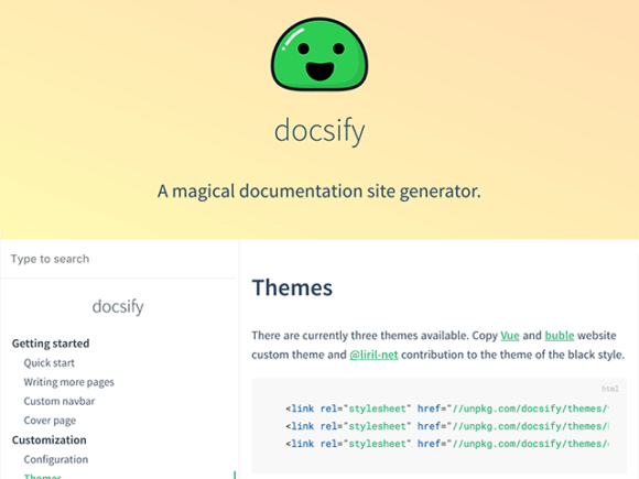 Docsify: A magical documentation generator