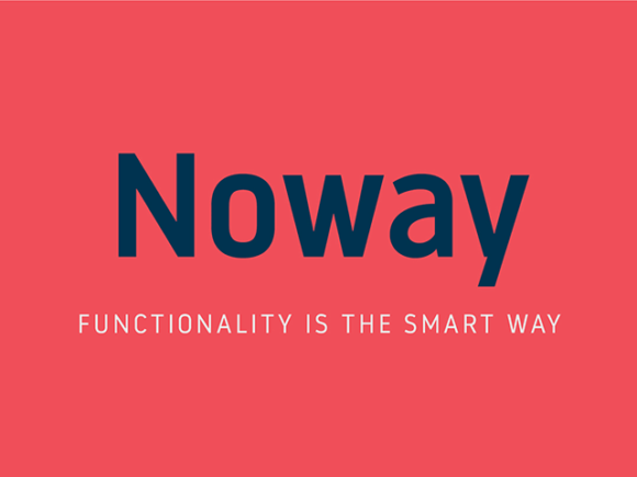 Noway: A set of 2 free font weights