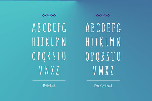 Monly font: Bold preview