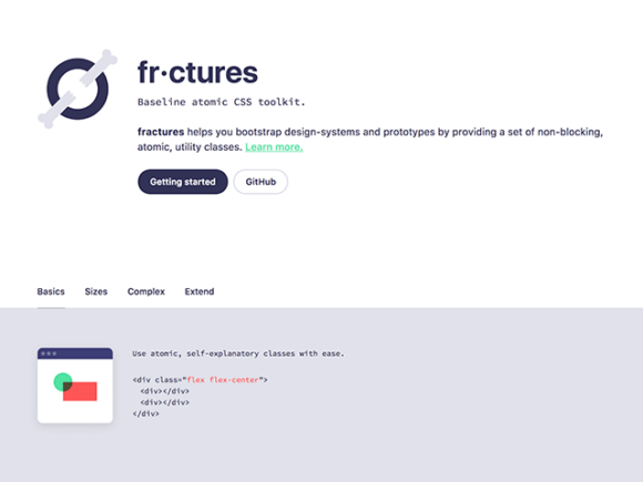 fractures: An atomic CSS toolkit for building websites