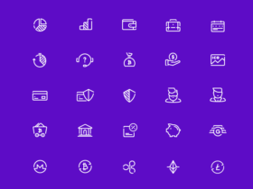 A free set of 48 free fintech vector icons