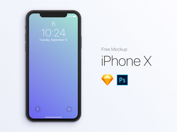 iPhone X Mockup - PSD + Sketch