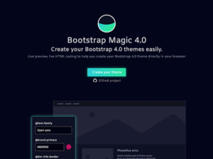 Bootstrap Magic: A tool for creating Bootstrap themes - Freebiesbug