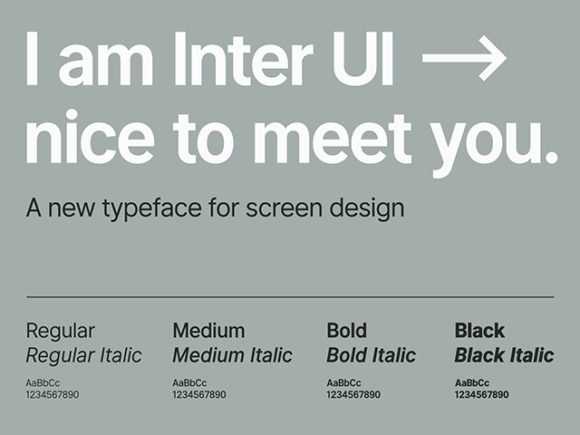 Inter UI: A free font for highly legible text