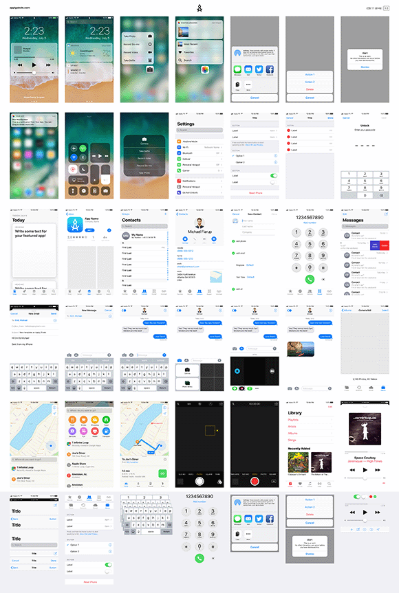 Split iOS UI Kit Free Demo – Free Design Resources