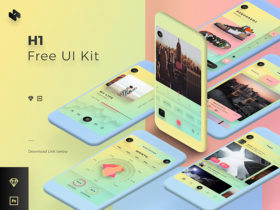 H1: A colorful mobile UI kit