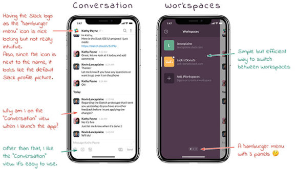 Slack iPhone UI - Preview 01