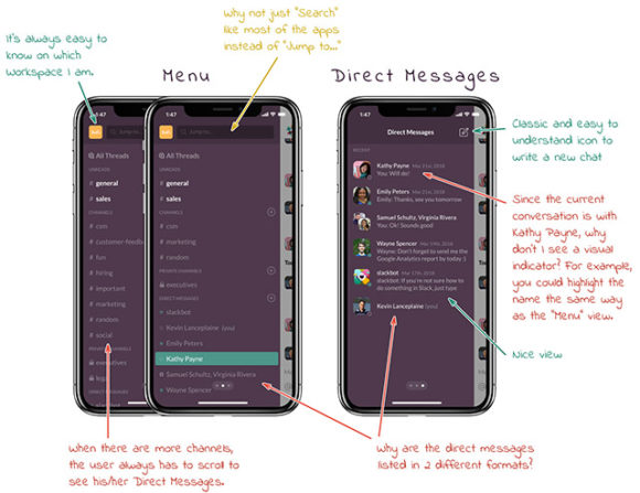 Slack iPhone UI - Preview 02