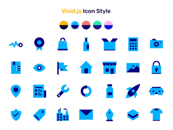 Vivid.js - A JS library serving a set of 90+ SVG icons