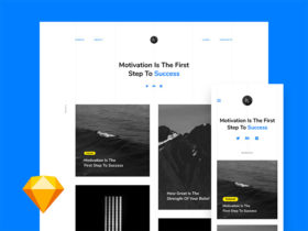 Free portfolio landing design template