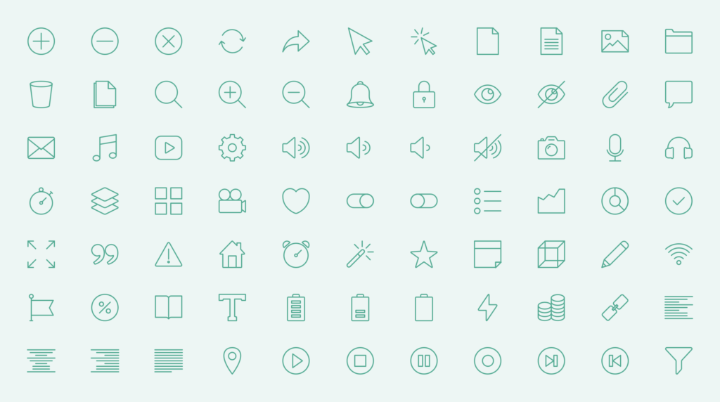 Essentials icon pack, from InVision - Freebiesbug