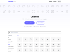 Unicons: A free seto of 1000+ icons