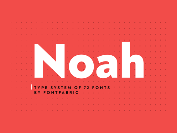 Noah: A geometric sans-serif font