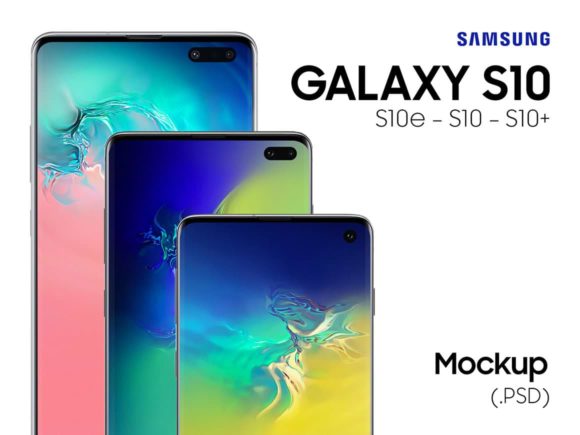 Samsung Galaxy S10 PSD mockups