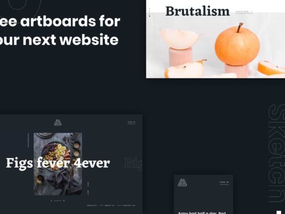 Brutalism: A free web kit for Sketch and Figma