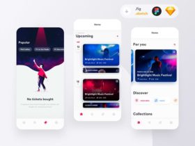 Ticketapp: Free event booking app concept