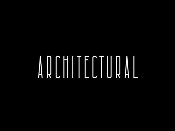Architectural: Free condensed font