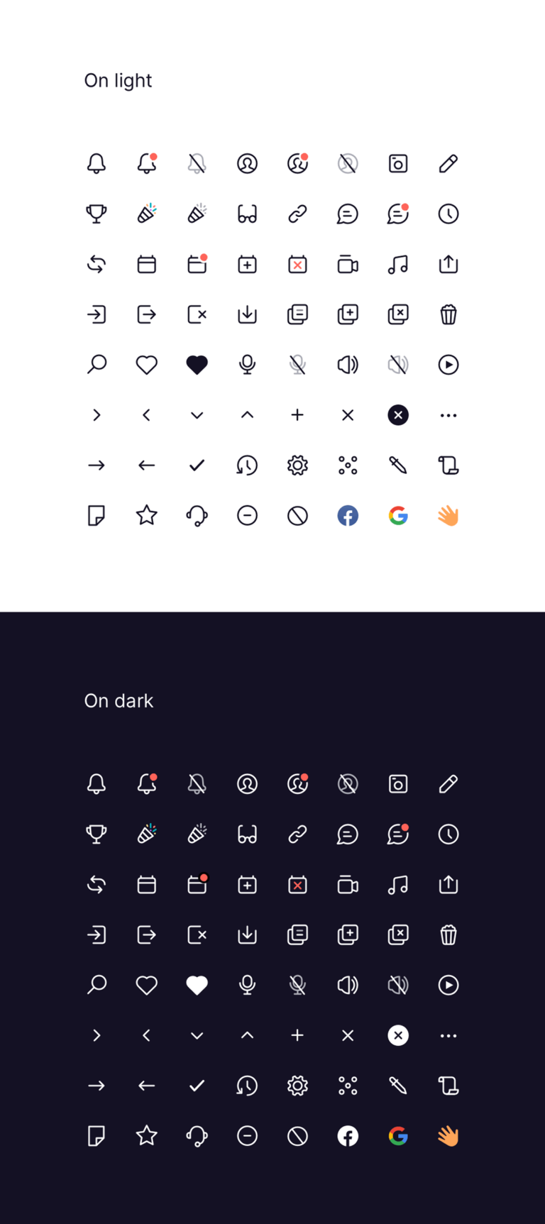 128 Free vector icons for UI design - Freebiesbug