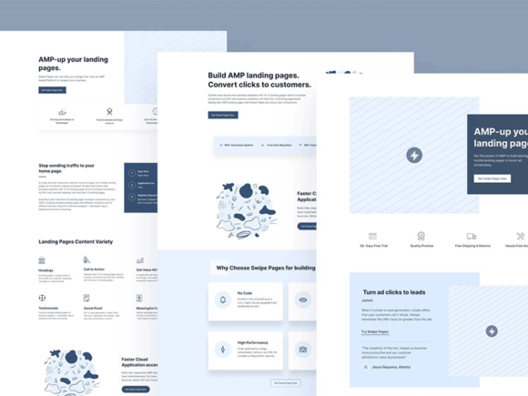 Free landing page wireframe kit