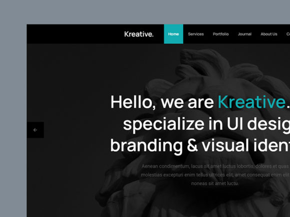 Kreative: Free HTML template for agencies