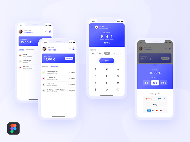 Vending Machine Free Ui Kit For Payment Apps Freebiesbug