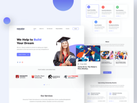 Education & LMS landing page design