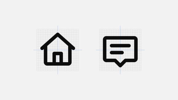 Mono icons alignment