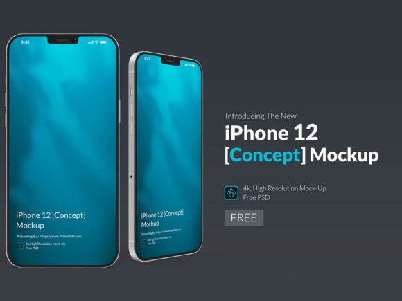 PSD iPhone 12 mockup