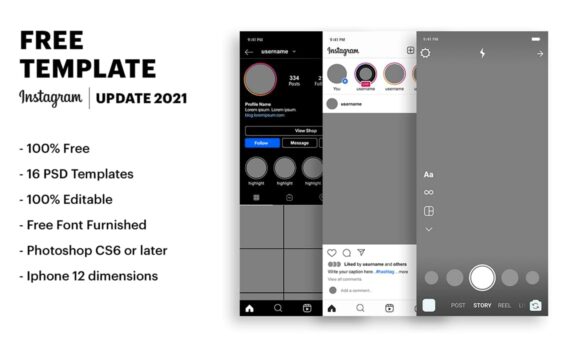 Instagram UI presentation image