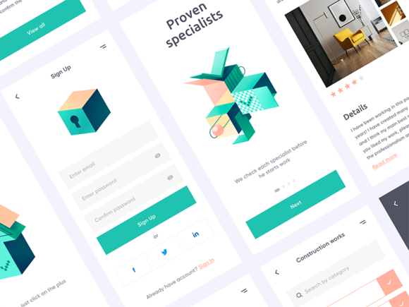 Free Mobile UI Kit by Outcrowd