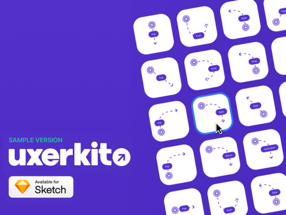 Uxerkit - User flow template for Sketch