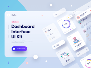 Free dashboard UI kit - Freebiesbug