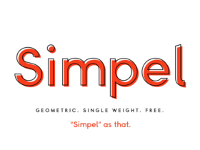 Simpel: Geometric sans-serif font