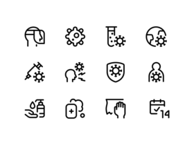 140 Free Covid icons