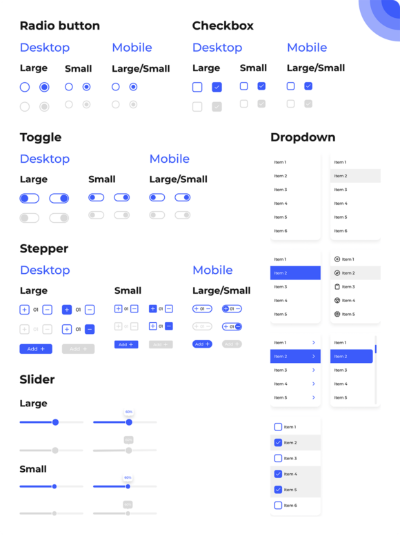 Inputs preview