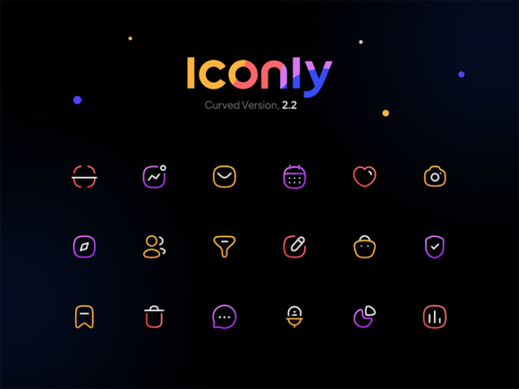 Iconly 2: 600+ free essential icons