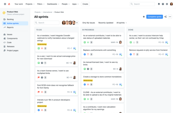 Stratum Kanban screen