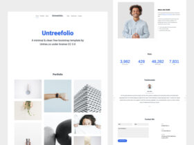 Untreefolio: Free HTML portfolio tempalte