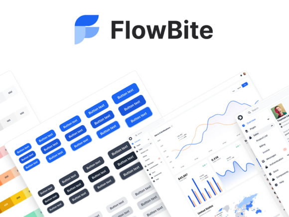 FlowBite: Figma design kit for Tailwind CSS