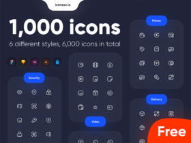 Iconsax: 1000 icons with 6 different styles - Freebiesbug