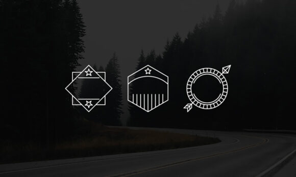 Minimal shape logos