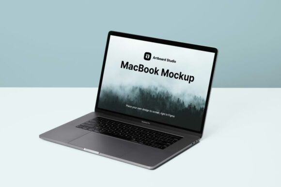Free MacBook Mockup Scene