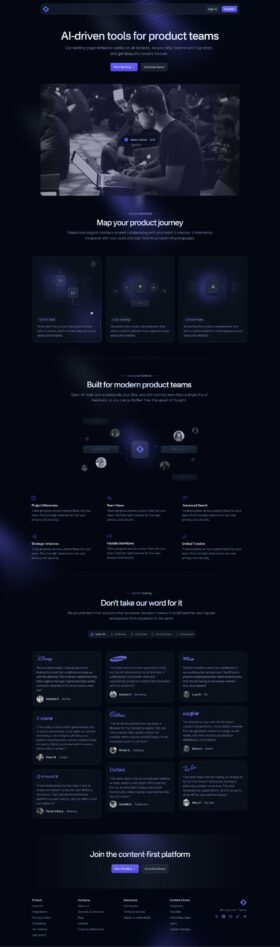 Open: Free Figma Landing Page Template - Freebiesbug