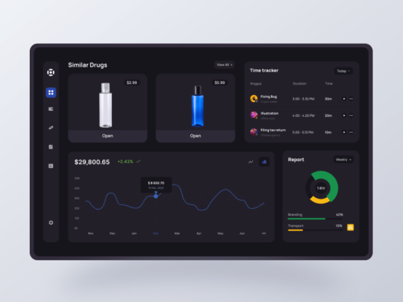 Free Web App Dashboard Design