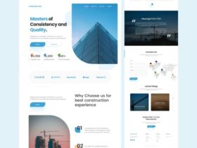 Construction Website Template Design