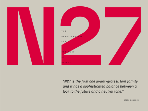 N27: Avant-grotesk font-family