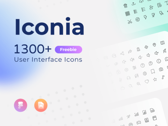 Iconia: 1300+ Free vector icons for Figma