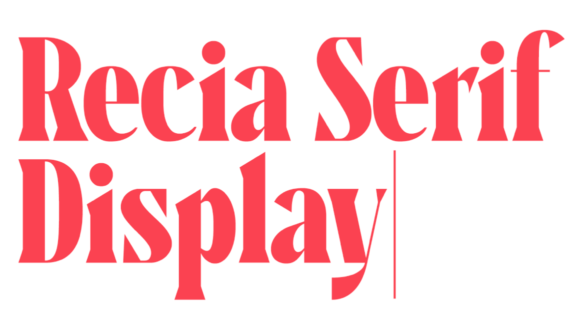 Recia Serif font preview 01