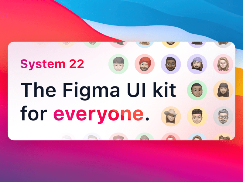 System 22: Free Figma UI kit for everyone - Freebiesbug